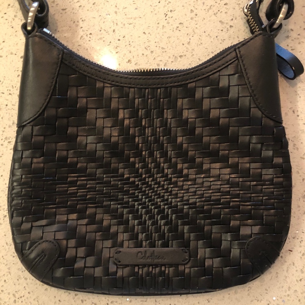 Cole Hasan Black Crossbody - like new